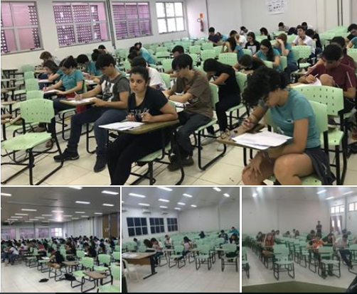 Cerca de 550 alunos do ensino médio do Tocantins participaram da  segunda fase da OTQ 2017 neste sábado 14/10.