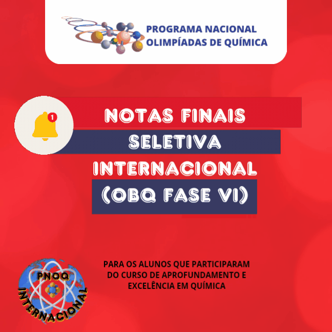 Notas Finais - Seletiva Internacional (FASE VI)