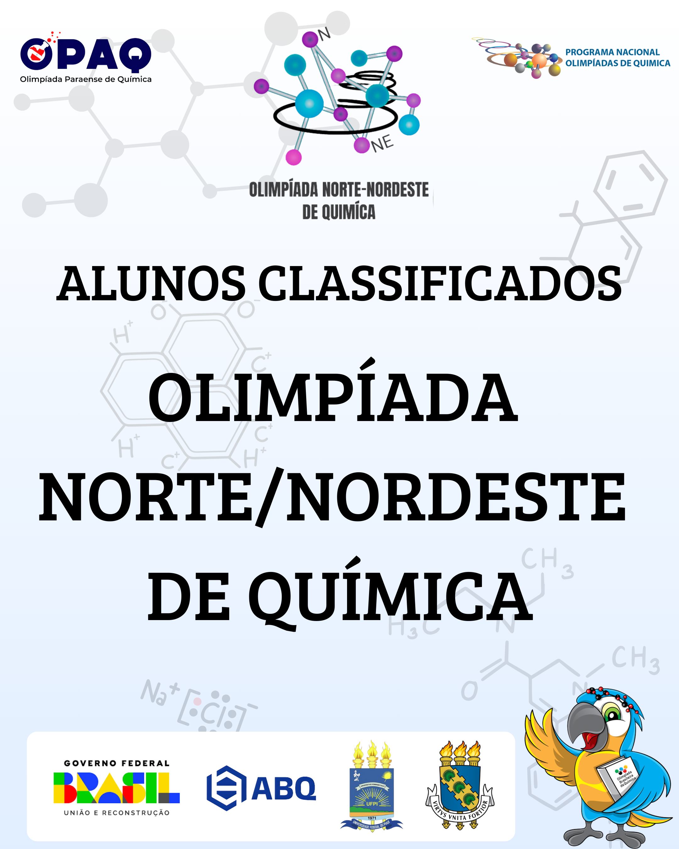 CLASSIFICAÇÃO - OLIMPÍADA NORTE/NORDESTE DE QUÍMICA 2025 (retificado)