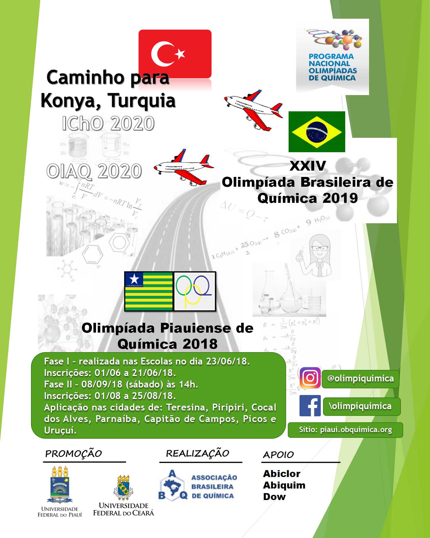 Resultado da Olimpíada Piauiense de Química 2018.