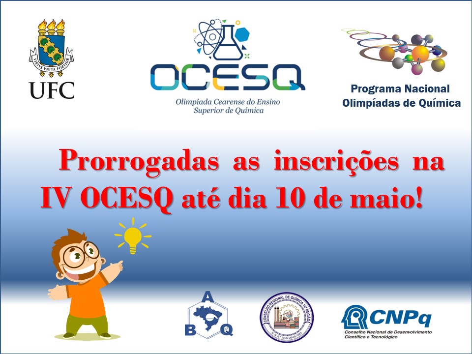 As Inscrições na IV OCESQ foram prorrogadas
