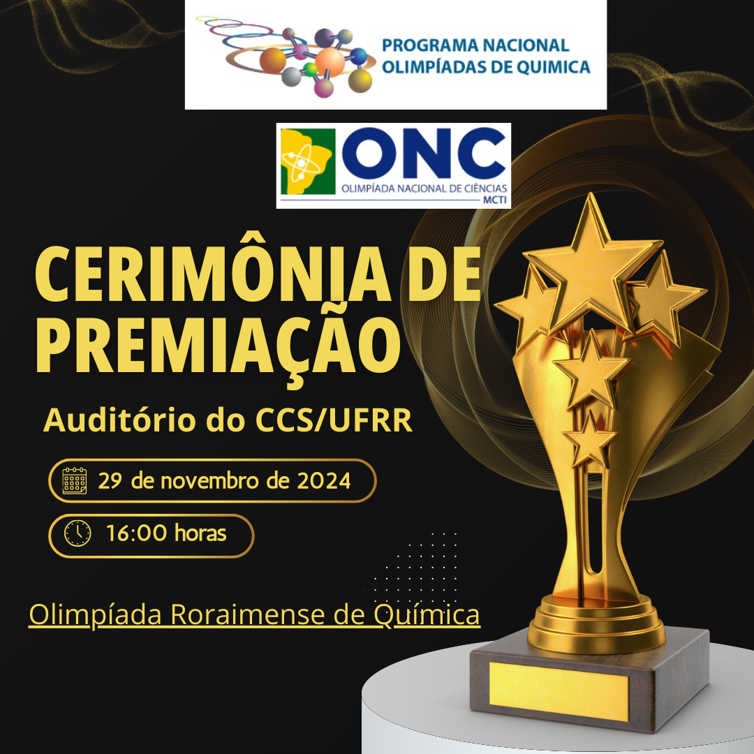 Cerimônia de Premiação das Olimpíadas de Química - 2024