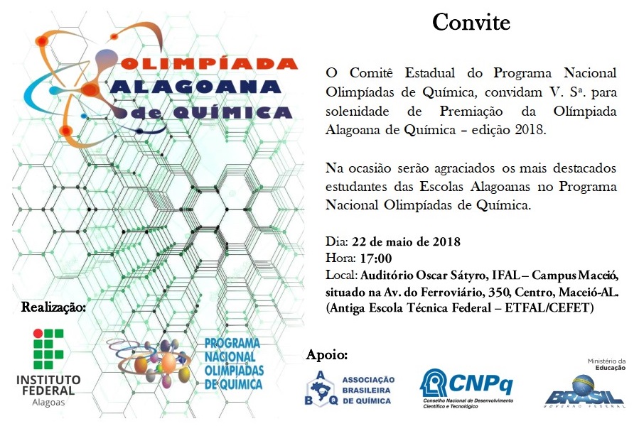 CONVITE - PREMIAÇÃO DA OALQ 2018