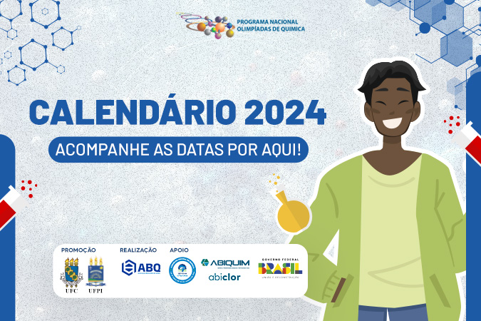 Calendário 2024 -  Olimpíadas de Química.