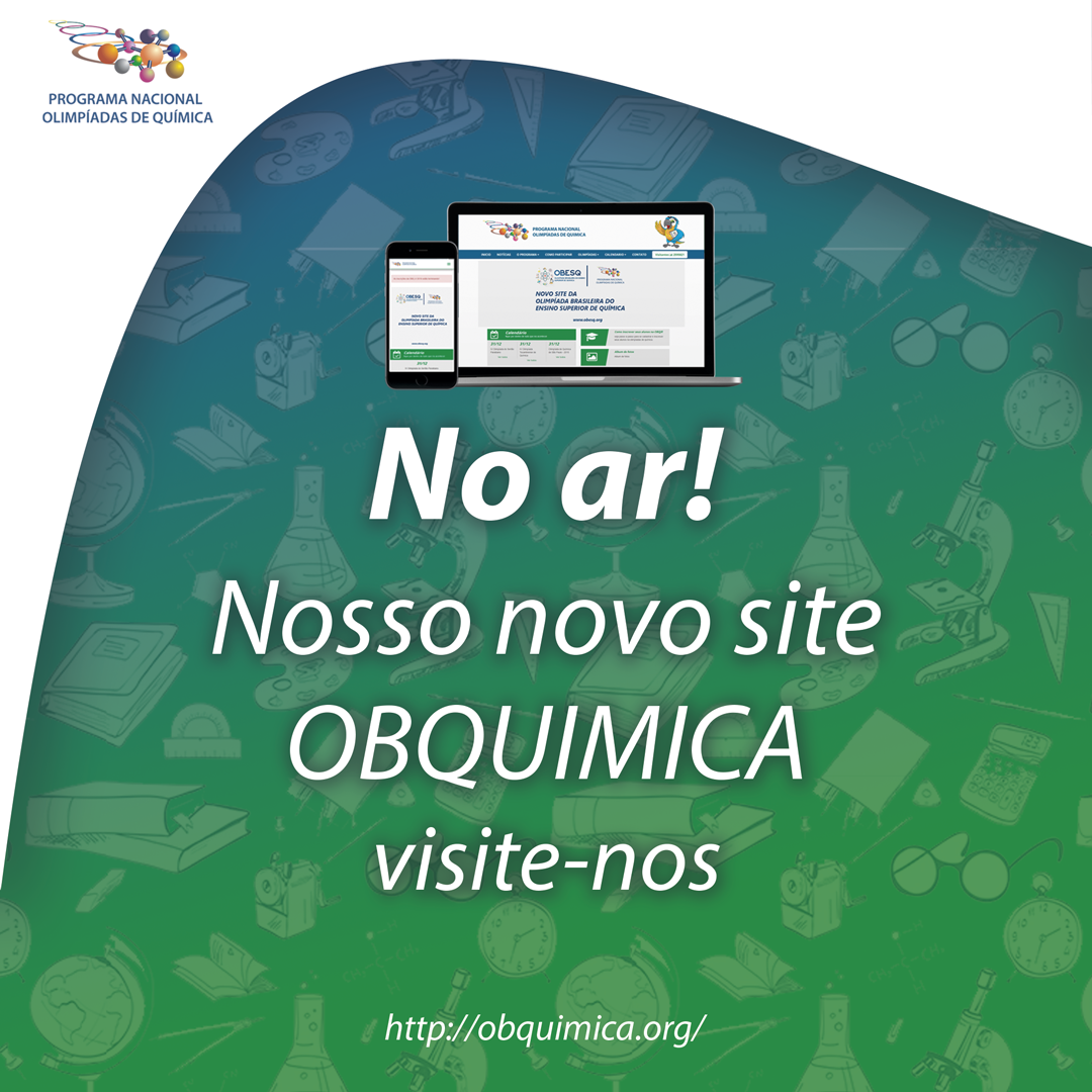 Novo Site do Programa Nacional de Olimpíadas de Química