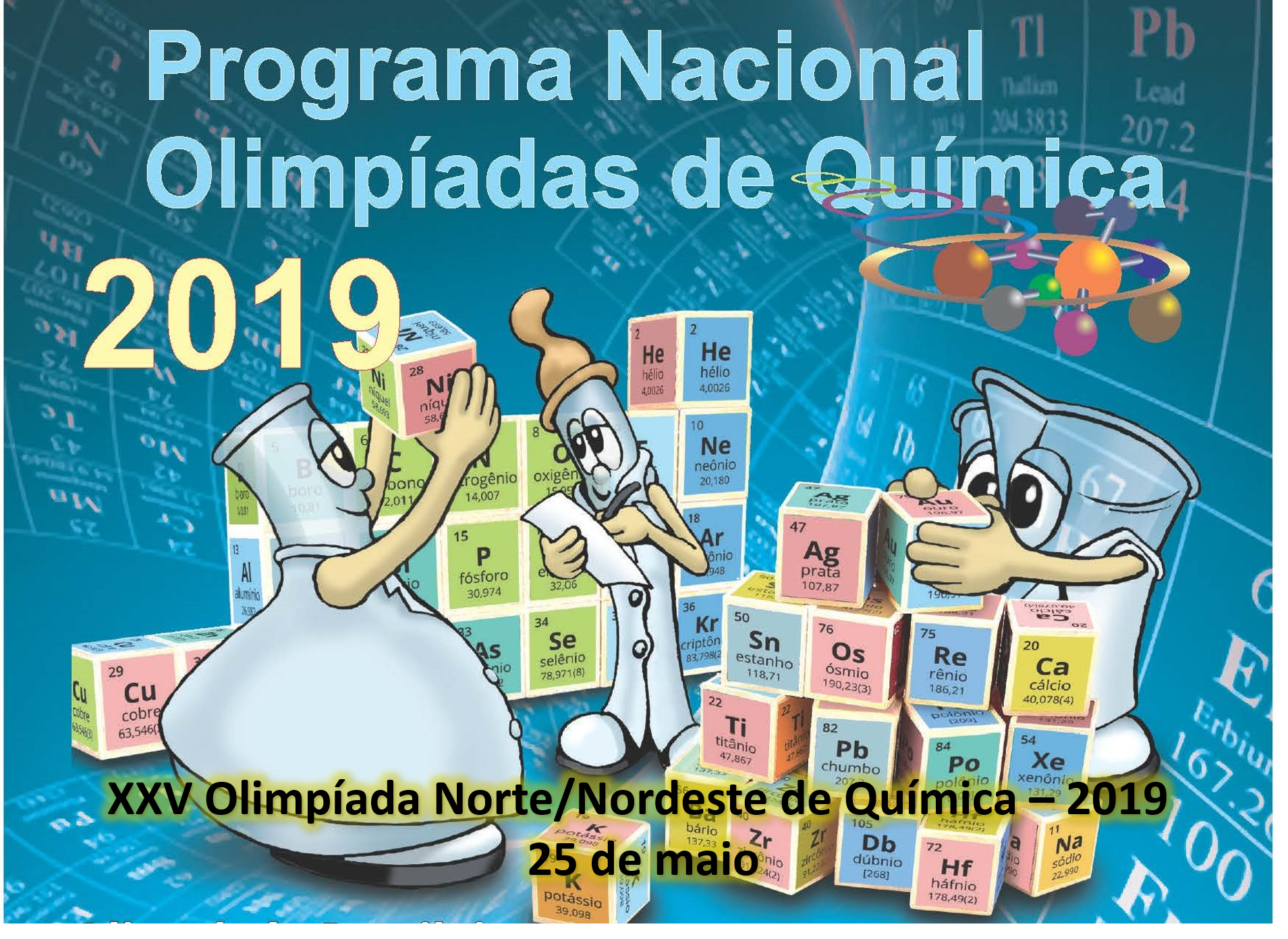 Locais de Exame da XXV Olimpíada Norte/Nordeste de Química - 2019