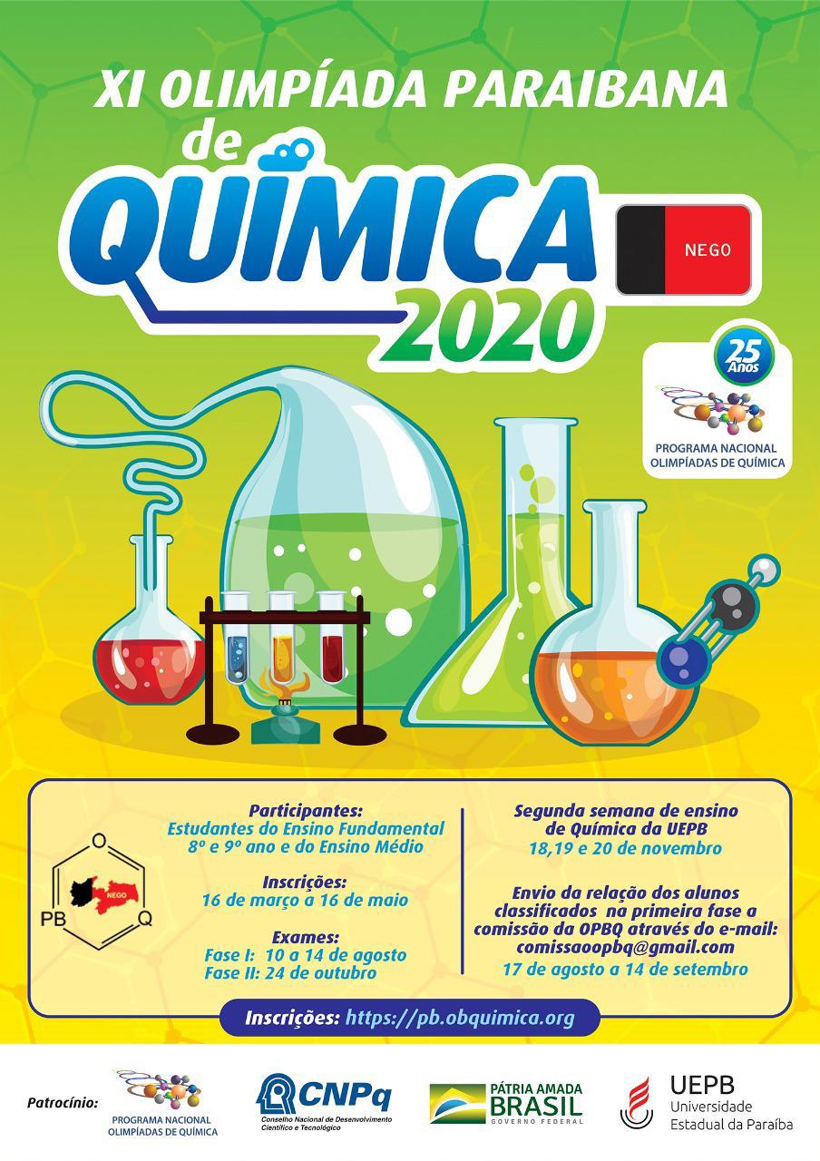 XI OLIMPÍADA PARAIBANA DE QUÍMICA