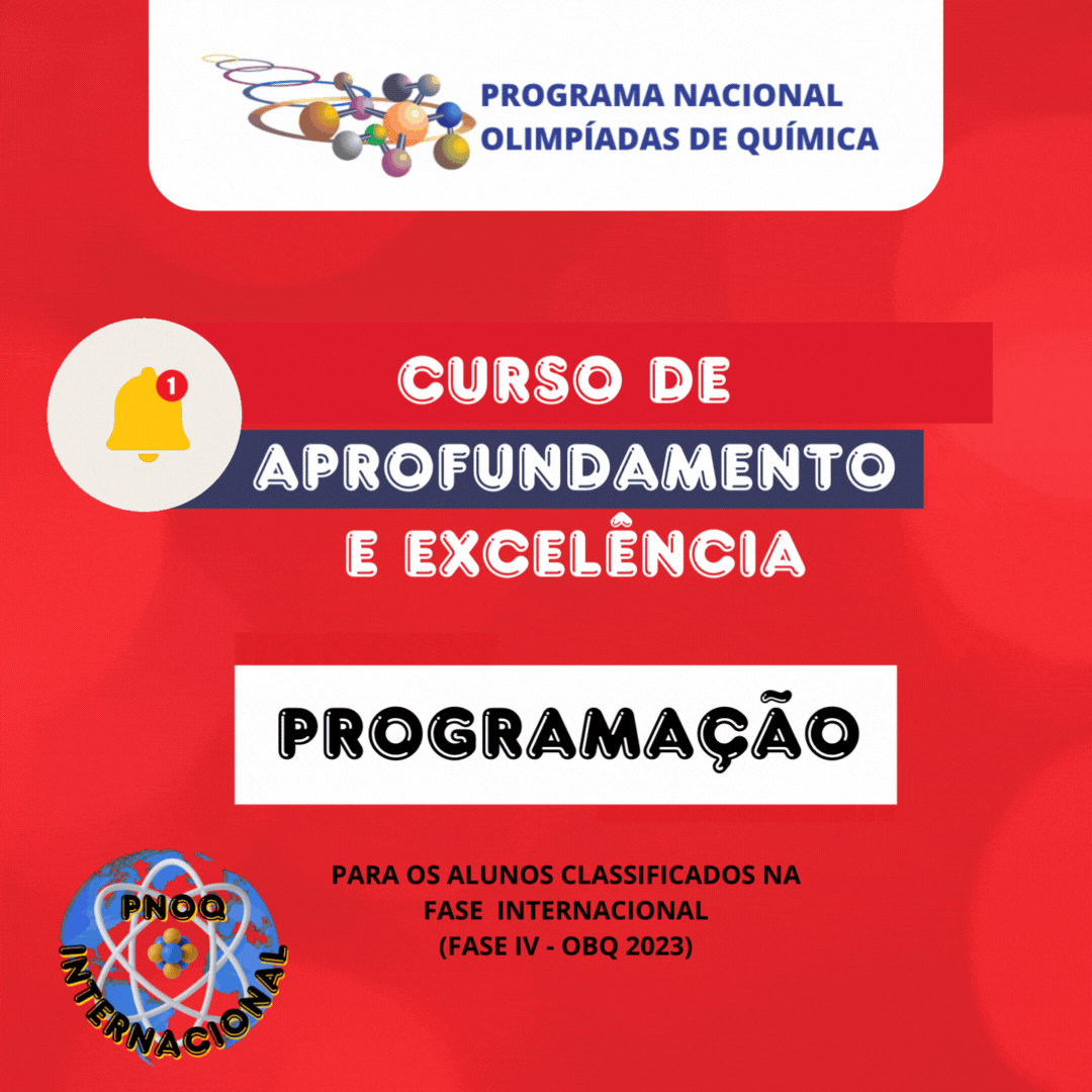 PROGRAMAÇÃO DO CURSO DE APROFUNDAMENTO E EXCELÊNCIA EM QUÍMICA 2024