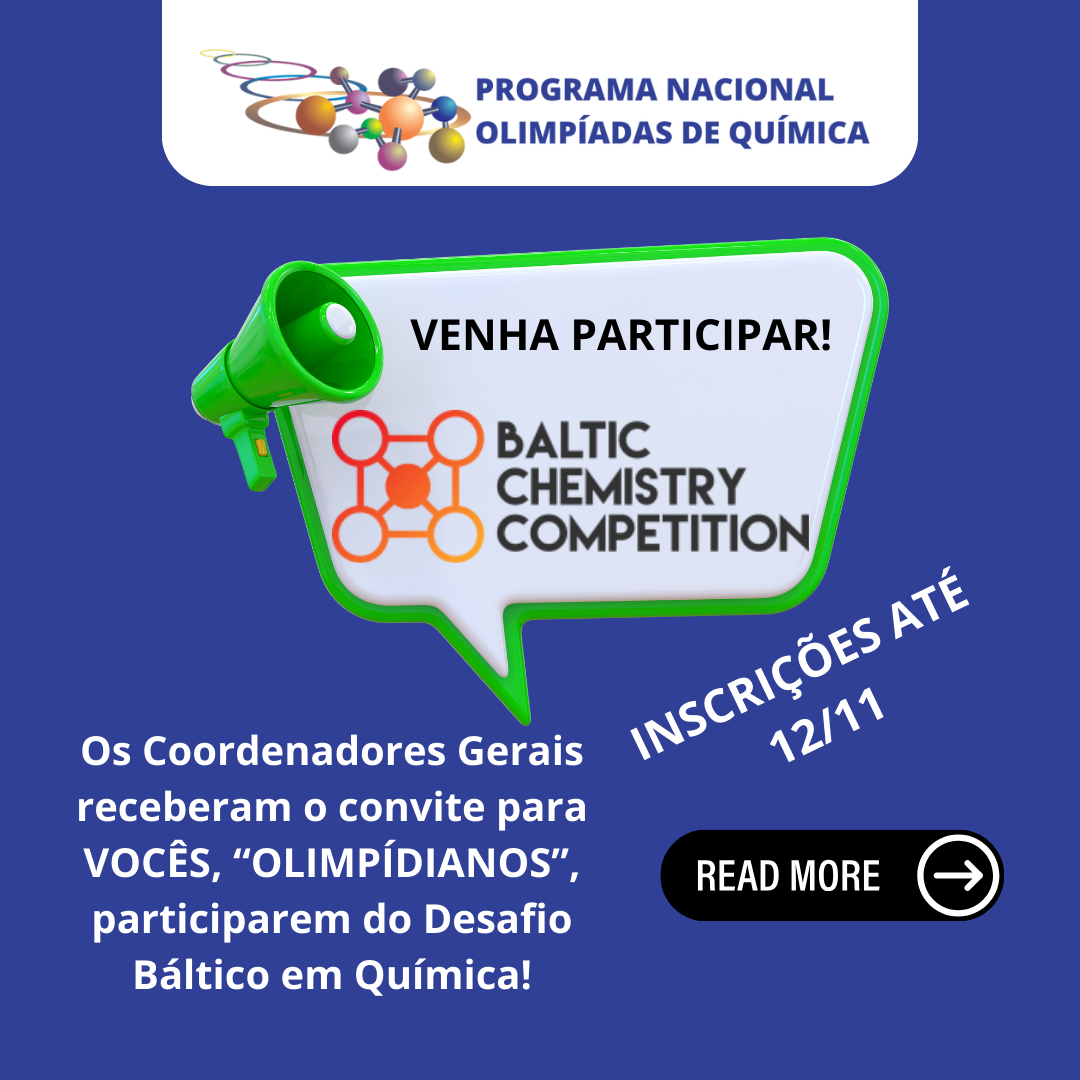 INSCRIÇÕES DESAFIO BÁLTICO DE QUÍMICA
