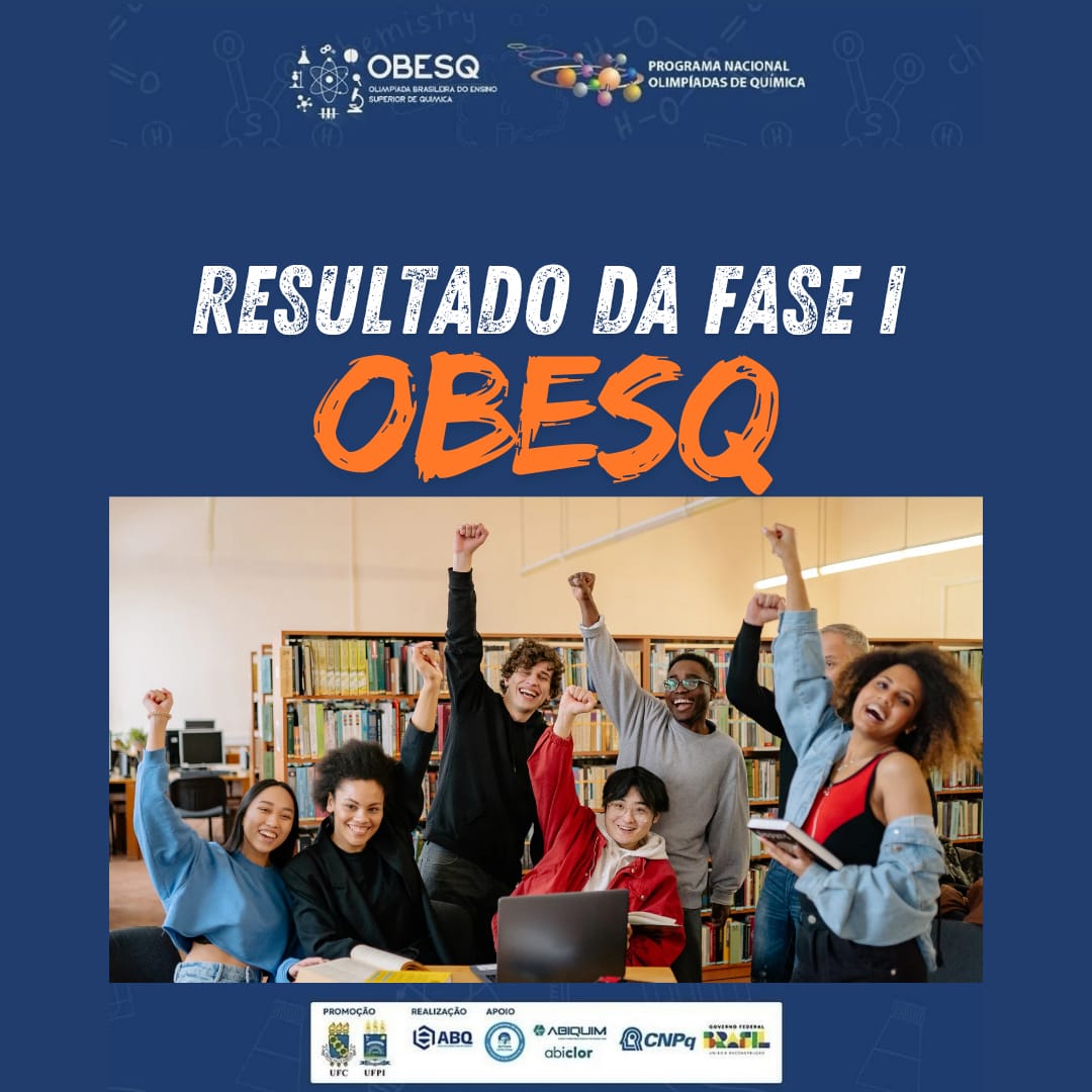Resultado da 1ª fase da OBESQ IV disponível! 