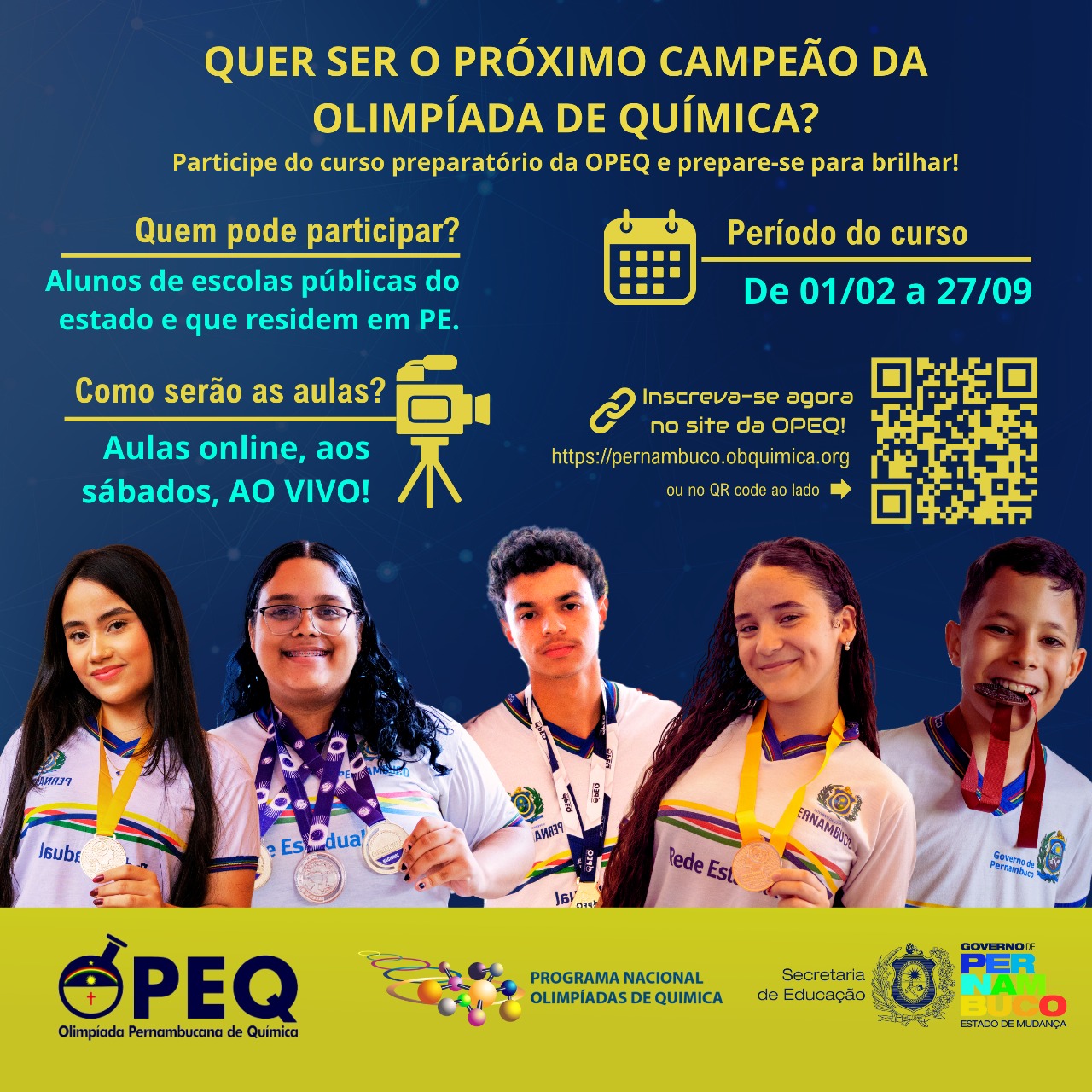 INSCRIÇÕES ABERTAS DO CURSO PREPARATÓRIO PARA OPEQ- 2025